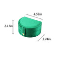 D-Shaped Velvet Jewelry Box