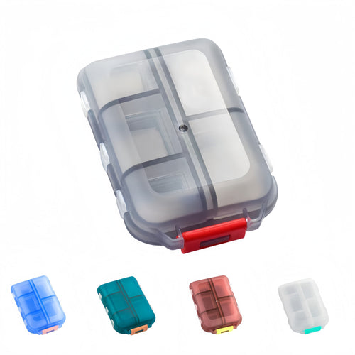 10-Compartment Double-Layer Pill Box