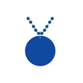 Mardi Gras Beads With 2.5" Medallion
