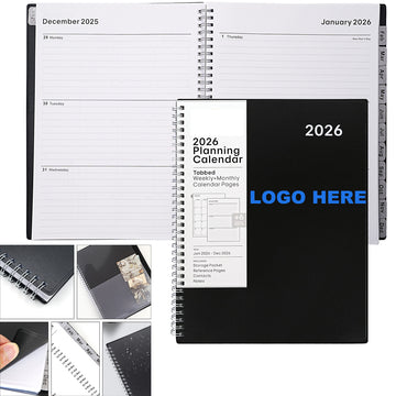 A4 Time Management 2026 Plan Coil Notebook
