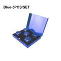 Portable Aluminum Alloy 5 Pcs Dice Game Set W/ Square Case