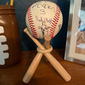 Wooden Baseball Stand Holder
