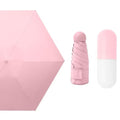 Mini 5 Foldable Rain Umbrella With Cute Capsule Case