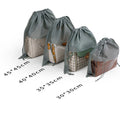 Shoe Bags Non-Woven Drawstring Shoes Organizers Set Of 5