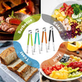 Non-Slip Comfort Grip Stainless Steel Kitchen Tongs