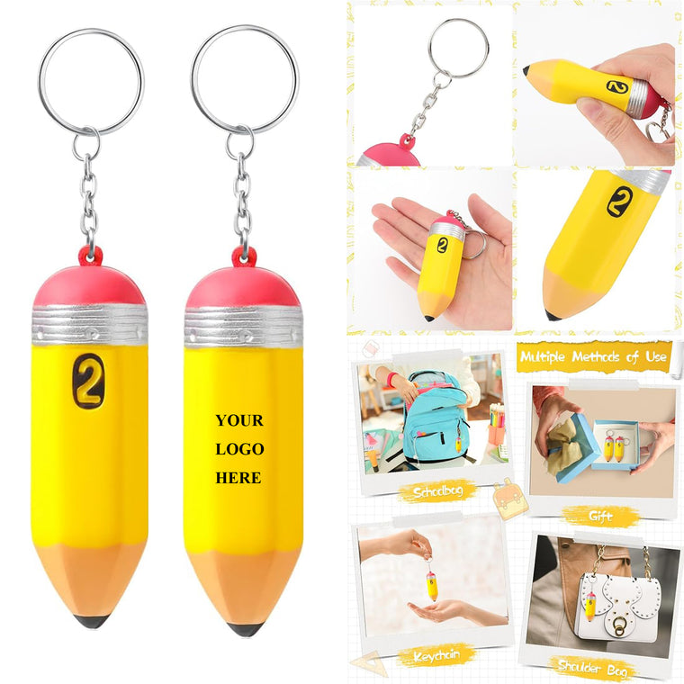 Pencil Stress Reliever with Keychain