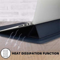 PU Leather Laptop Sleeve with Stand Function