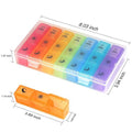 7-Day Pill Organizer With Secure Moisture-Proof Design