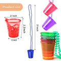 Plastic Shot Glass Bead Necklace