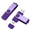 Rotating 8GB Portable 2-In-1 USB C Flash Drive