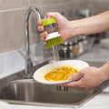 Press-to-Dispense Dish Scrubber