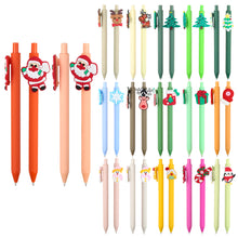 Christmas Cartoon PVC Soft Rubber Ballpoint Pen