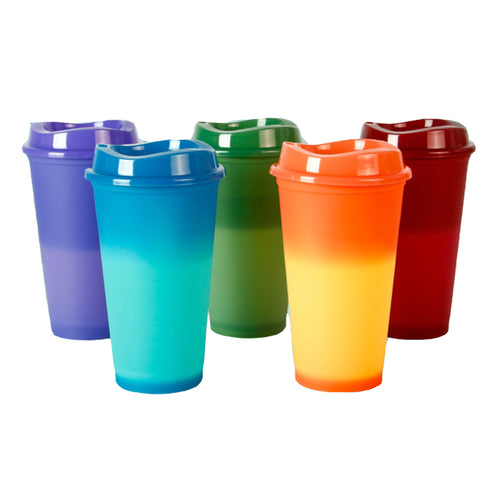 16 Ounce Beverage Heated Color Changing Coffee Cup