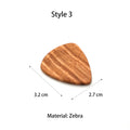 Custom Rectangle Wooden Guitar Picks Box including 1pcs Pick