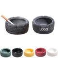 Vintage Resin Tire Ashtray Cigarette Ash Holder For Home Bar