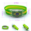 Silicone LED Flag Bracelet