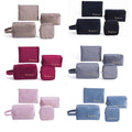Ladies Cosmetic Soft Velvet Cosmetic Storage Bag Set Of 4