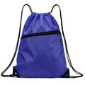 Sport Zipper Pocket Drawstring Backpack