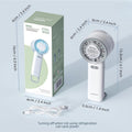 Cooling Handheld Fan With Ice Rubbing Pad