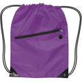 Nylon Zippered Drawstring Backpack