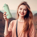 600Ml Silicone Foldable Water Bottles