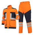 Hi-Vis Waterproof Fleece Work Coverall Set