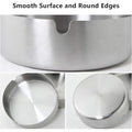 Stainless Steel Ashtray w/3 Grooves