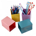 Candy Color Multifunctional Stationery Square Pencil Holder