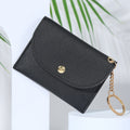 Pu Card Holder Wallet With Keyring