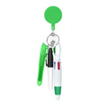 4 In 1 Clip-On Badges With Ballpoint Pens