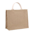 Reusable Herringbone Burlap Tote Bags With Handles