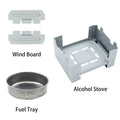 Folding Mini Solid Alcohol Stove Pocket Stove For Camping