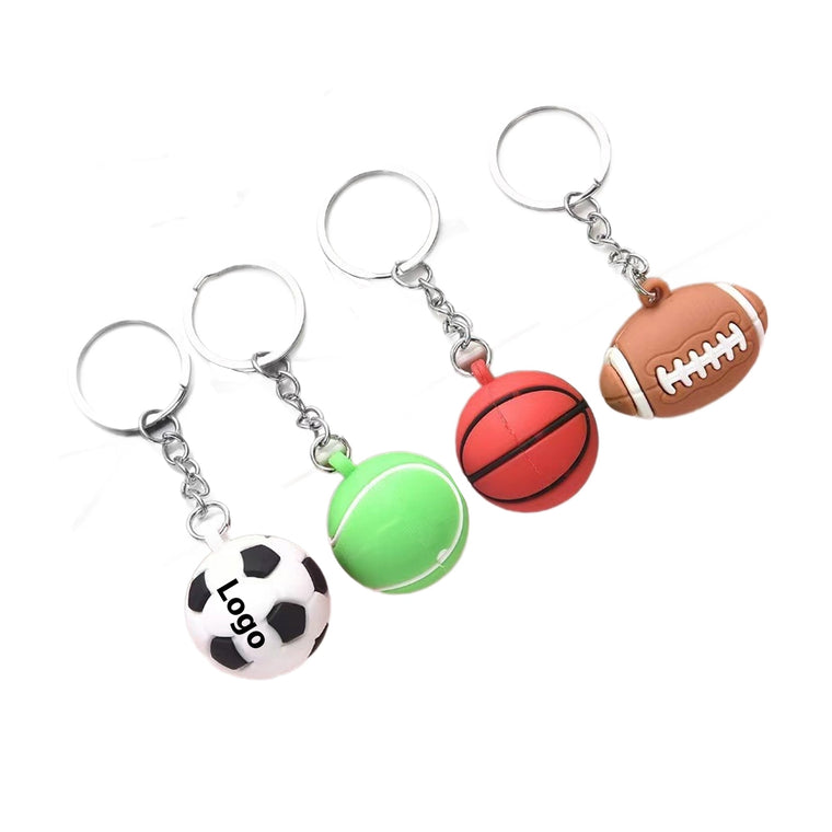 Soft Sports Ball Key Ring