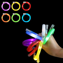 Assorted Fun Colors Led Flashing Tube Light Up Bracelets