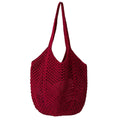 Large Capacity Crochet Knit Shoulder Beach Bag Hollow Out Tote
