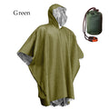 Emergency Poncho and Mylar Blanket Liner