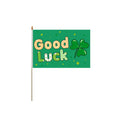 St. Patrick's Day Wooden Hand Waving Flag
