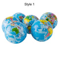PU Foam Earthball Globe Ball Stress Reliever Toy - World Map