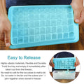 55 Grids Mini Ice Cube Tray With Lid and BPA-Free Scoop