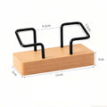 Beech Wood Business Card Holder and Phone Stand