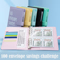 100 Envelope Challenge Savings A5 Loose-Leaf Notebook