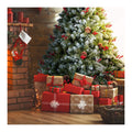 Christmas Tree with Pine Cones and Berries Snow Flocked Tips