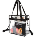 Clear PVC Stadium Tote Bag with Zipper