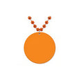 Mardi Gras Beads With 2.5" Medallion
