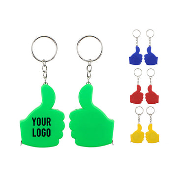 Thumbs Up Tape Measure Key Chain