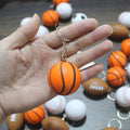 Sports Ball Stress Reliever Keychain