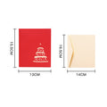 3D Pop Up Greeting Cards Led Light Happy Birthday Music Card