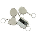 Full Color Folding Mirror Keychain Makeup Mirror W/ Keyring