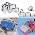 3 Pieces Clear PVC Makeup Bag