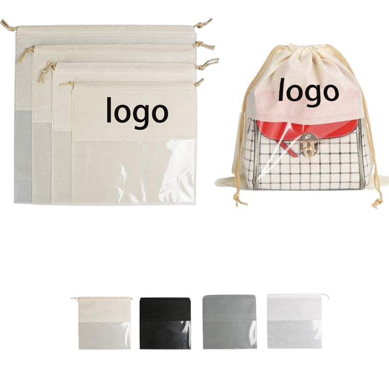 Shoe Bags Non-Woven Drawstring Shoes Organizers Set Of 5